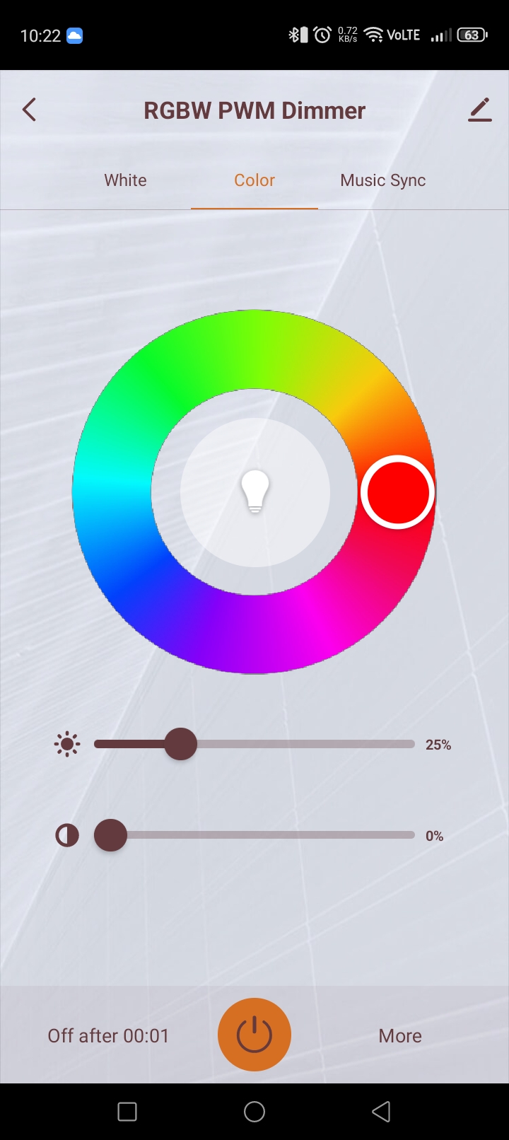 GEYER Smart RGBW colour-control screen